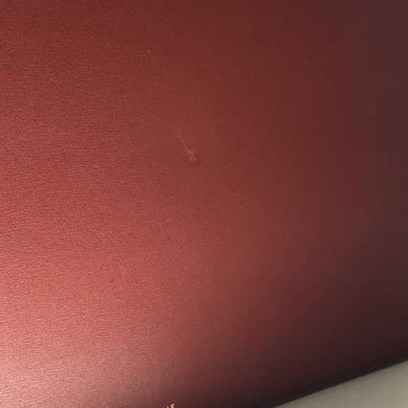 $3950 Mint CELINE Medium Clasp Bag in Red - Picture 10 of 10